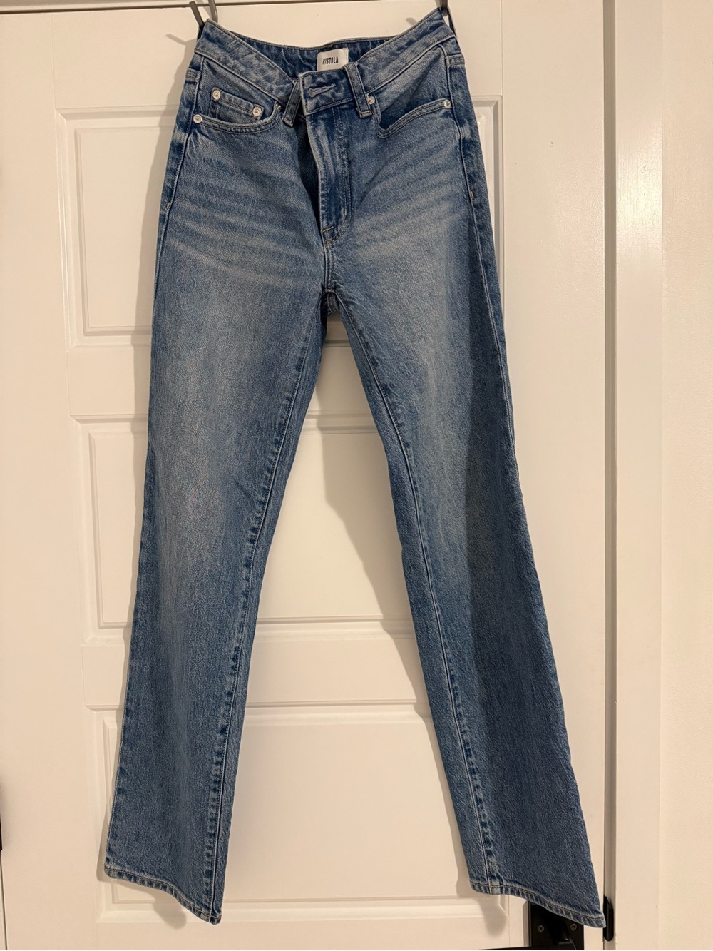 PISTOLA - ALEKS MID RISE STRAIGHT LONG JEAN- MUSE
